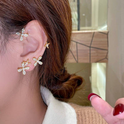 The Blossom Flower Cuff Earrings