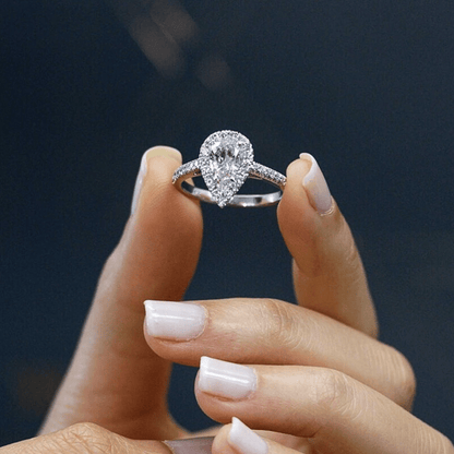 The Aria Pear Ring