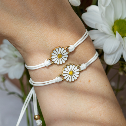 Matching Daisies Bracelet Set